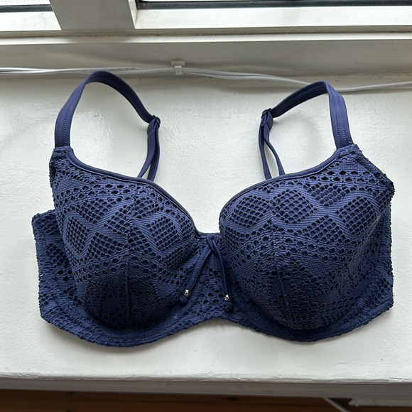 Freya Sundance Sweetheart Bikini Top - Denim Blue - 32G - excellent like new - Picture 5 of 9
